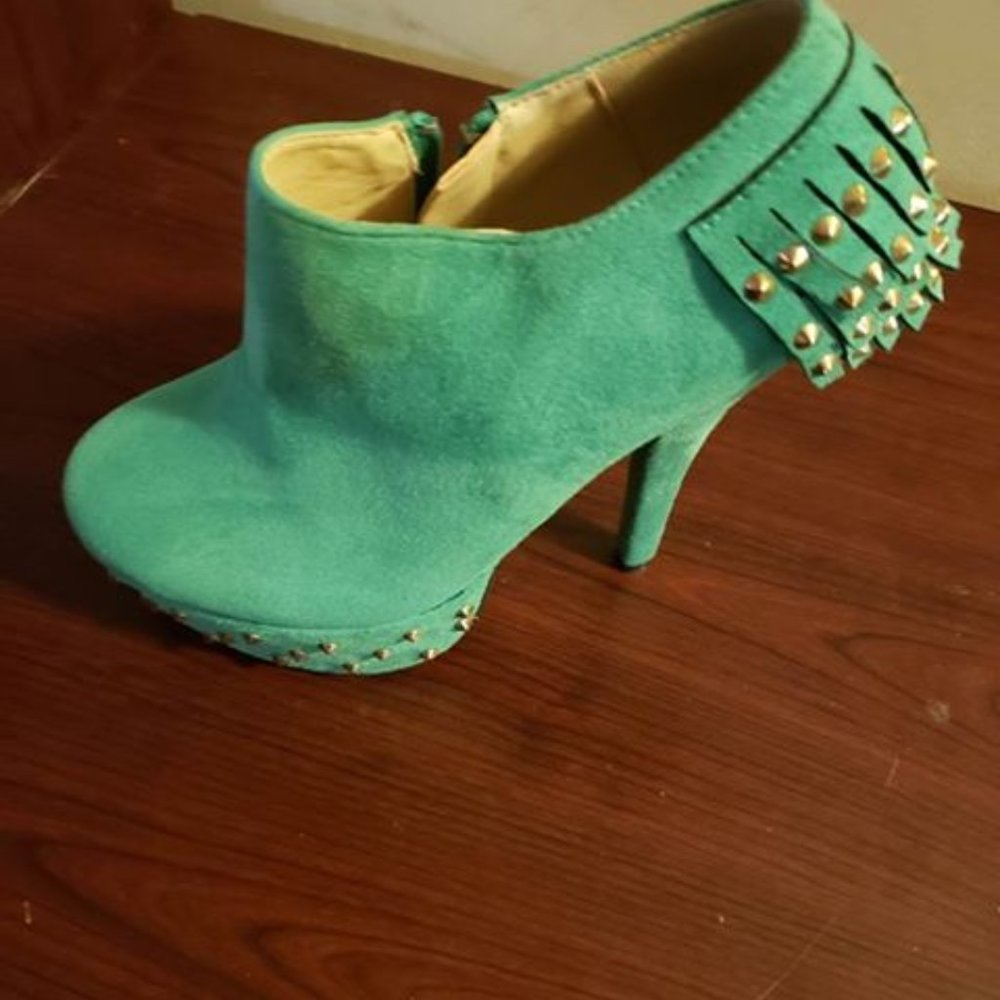 FSH Teal Ankle Bootie with Heel
